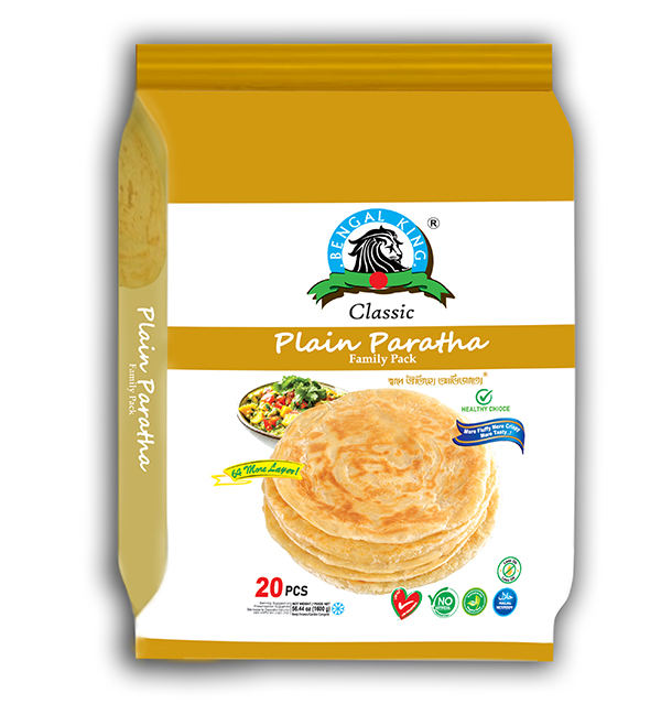 20 Pcs Plain Paratha